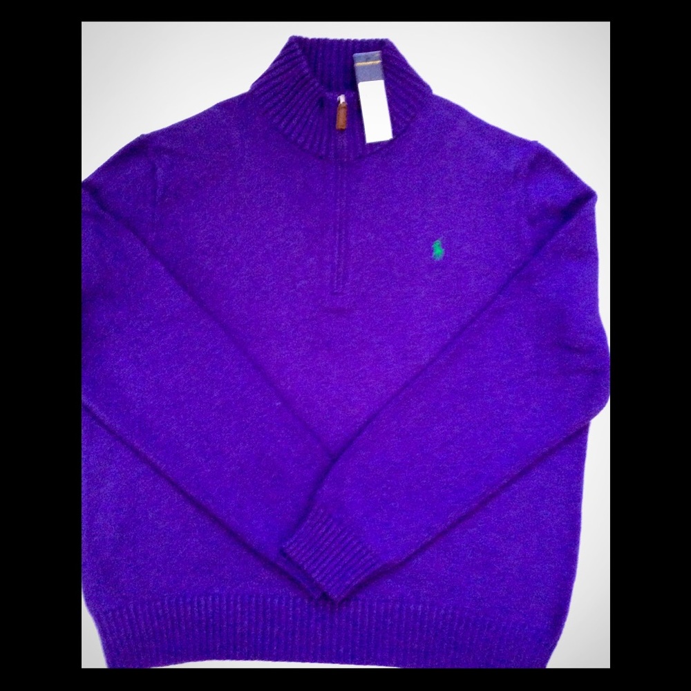 Ralph Lauren 3/4 zip wool sweater